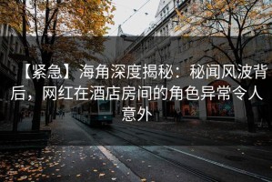 【紧急】海角深度揭秘：秘闻风波背后，网红在酒店房间的角色异常令人意外